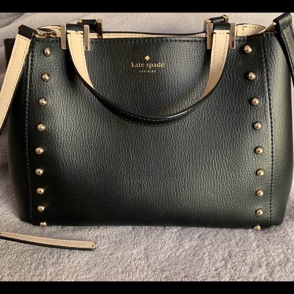 Kate Spade Leather Studded Crossbody Shoulder Bag